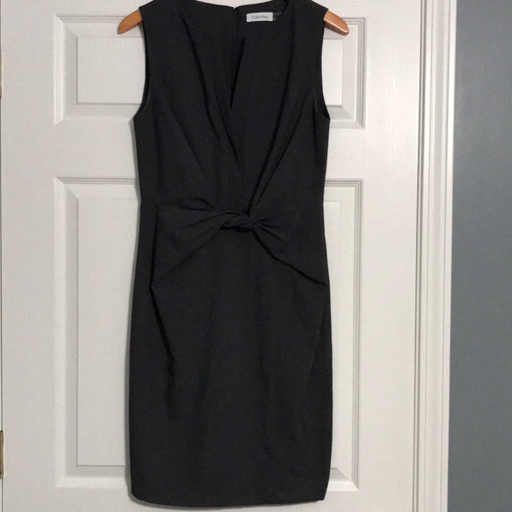 NWOT Calvin Klein Twist Waist Sheath Dress